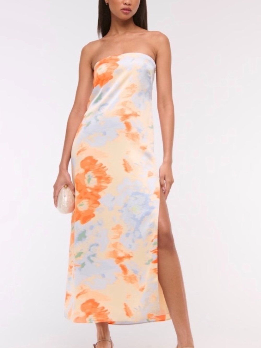 Abercrombie & Fitch Julia Strapless Slip Maxi Dress SZ M - Picture 1 of 1